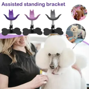 Hundepflegehocker, zusätzliche Stehstütze, ABS + Silikon, weich, sicher und harmlos, höhenverstellbar, geeignet für kleine Hunde
