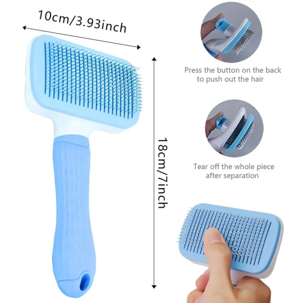 Dog Hair Remover Brush Cat Dog Hair Grooming And Care Comb For Long Hair Dog Pet Removes Hairs Cleaning Bath Brush Dog Supplies - Image 6