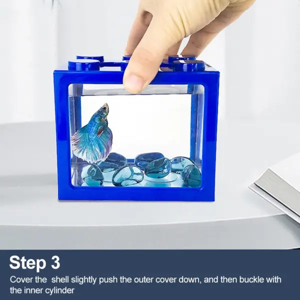 Aquarium Aquarium kreative mehrfarbige stapelbare Bausteine ökologisch für kleine Reptilien Haustier Box Landschaft Algen Dekoration - Image 19