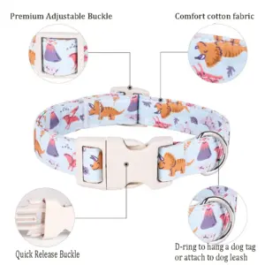 100% echtes Baumwoll gewebe Haustier halsband verstellbares Sicherheits baumwoll halsband für Hunde katze Welpen Kätzchen Haustier zubehör