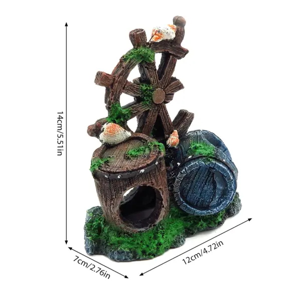 Aquarium Künstliche Brücke Harz Landschaft Dekoration Brücke Aquarium Ausrüstung Zubehör Ornament Höhle Aquatische Haustier Fisch - Image 11