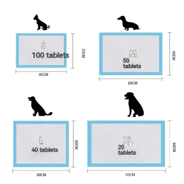 Super saugfähige Windeln für Hunde, Trainingspads für Welpen, Reinigung, Pinkelpads, Heimtierbedarf, Trainingspads, gesunde Windelpads für Katzen, Katzen - Image 4