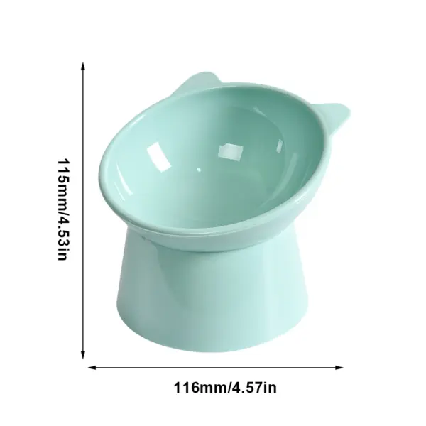 Haustier Katze Hunden apf hoher Fuß Hunden apf Hals schutz Katze Tiernahrung Wasserschale Anti-Umkippen binaural wasch bar Haustier Futters chale - Image 9