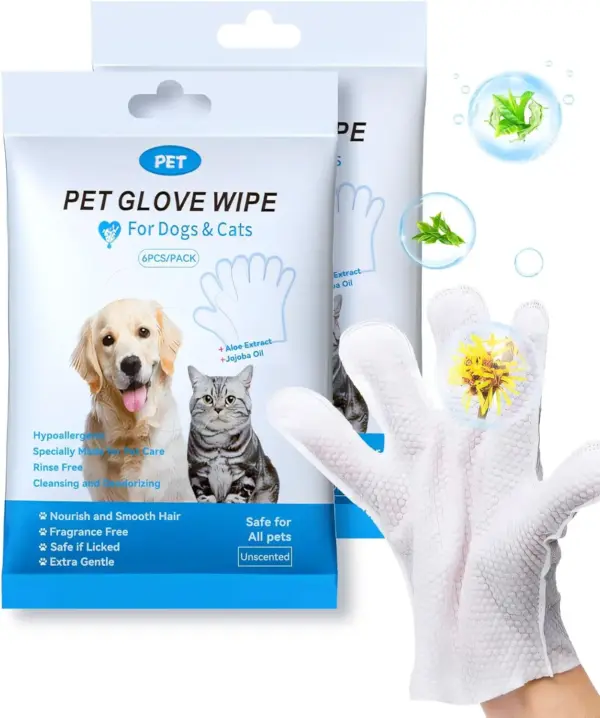 Reinigungs tücher Handschuhe für Hund und Katze, Haustier Bade tücher reinigen & desodor ieren, Hunde tücher für Körper pfoten Hintern tägliche Pflege, Katzen bräutigam