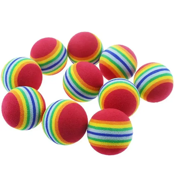Interaktive Katzenspielzeugbälle für Hauskatzen, bestes Kätzchen-Lieblingsgeschenk, weicher Schaumstoffball, Verfolgungsjagd, ruhiges Spielen von Katzen, Haustierzubehör - Image 7