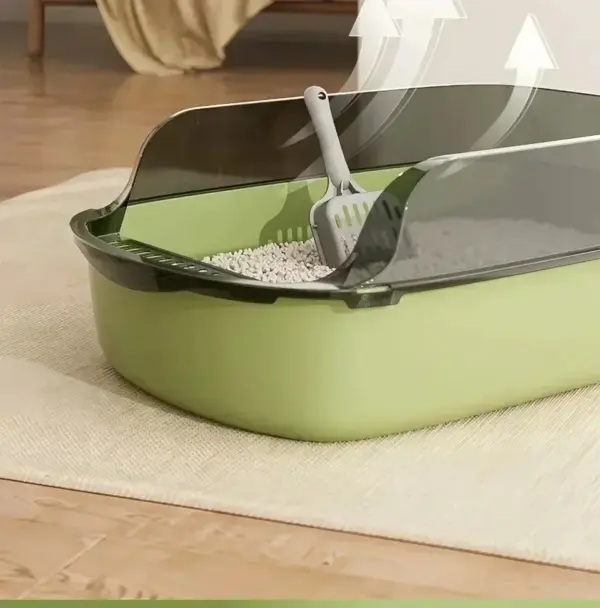 Kitty Sandbox Katzentoilette, halbgeschlossen, spritzwassergeschützt, Katzentoilette, Reinigungsbecken, Zubehör, Haustiertoilette, Kätzchenablage, Bettpfanne - Image 19