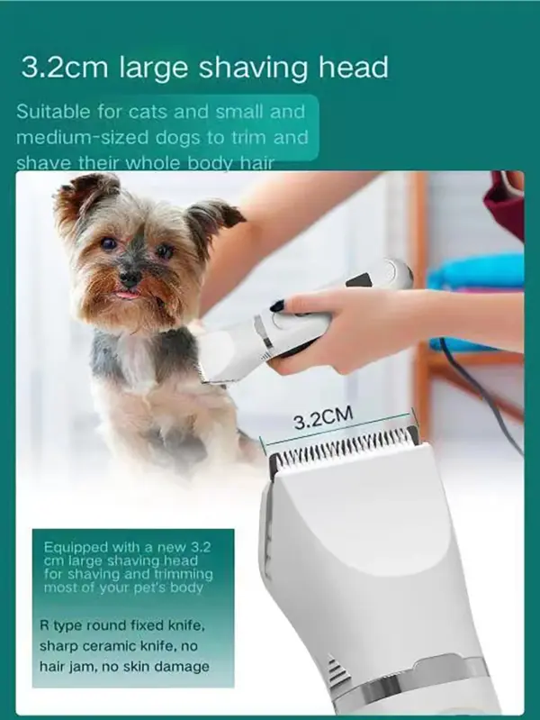 Hund Haar Clippers Pflege Elektrische Pet Clipper Professionelle Stille Haar Cutter USB Aufladbare Hundesalon Clipper - Image 10