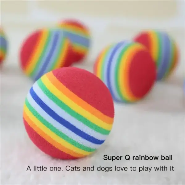 Interaktive Katzenspielzeugbälle für Hauskatzen, bestes Kätzchen-Lieblingsgeschenk, weicher Schaumstoffball, Verfolgungsjagd, ruhiges Spielen von Katzen, Haustierzubehör - Image 9