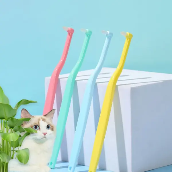 Hund Zahnbürste Hund Zähne Reinigung Kleine Kopf Bürste für Hunde Zähne Mund Reinigung Werkzeuge Hundesalon Katze Zahnbürste Haustier Produkte - Image 2
