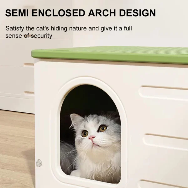 Cat Dog Nest Windproof Rainproof Cozy House for Small Pets Four Seasons Universal Shelter Stray Waterproof Pet Shelter - Image 5