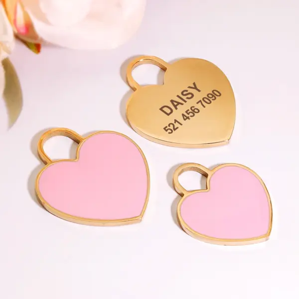 Personalisiertes Namensschild für Hunde und Katzen, glitzernde Strasssteine, Welpen, Kätzchen, Anti-Verlust-Haustierhalsband, Zubehör, kostenlose gravierte Haustierprodukte - Image 54