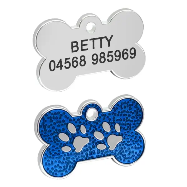 Personalisiertes Namensschild für Hunde und Katzen, glitzernde Strasssteine, Welpen, Kätzchen, Anti-Verlust-Haustierhalsband, Zubehör, kostenlose gravierte Haustierprodukte - Image 14