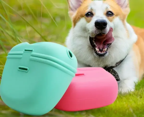 Pet Fütterung Tasche Training Hundefutter Tasche Tragbare Silikon Snack Beutel Im Freien Zu Fuß Hunde Hängen Stil Waistpack Pet Produkte - Image 11