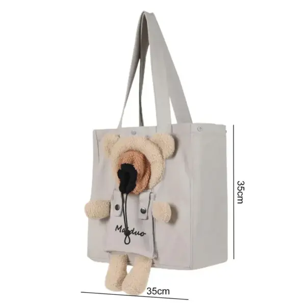 Pet Carriers Canvas Bag Tragbare Tragetasche Atmungsaktive Tasche Katze Hund Tragetaschen Ausgehende Reise Haustiere Handtasche Transport Umhängetasche - Image 6