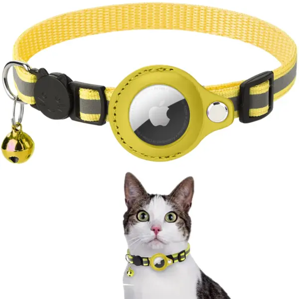 Airtag Case Halsband für Katzen mit Schutzhülle für Anti Lost Locator Tracker Hunde zubehör reflektierende Haustier halsbänder - Image 9