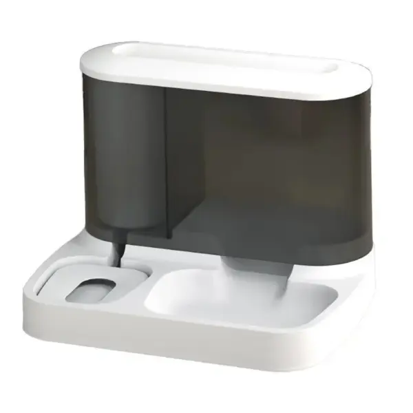 2-in-1-Aufbewahrungsbehälter für Haustiere, automatischer Futterspender für trockene Lebensmittel, großer sichtbarer Wasserbrunnen für Haustiere, automatischer Futterspender für Haustiere - Image 6