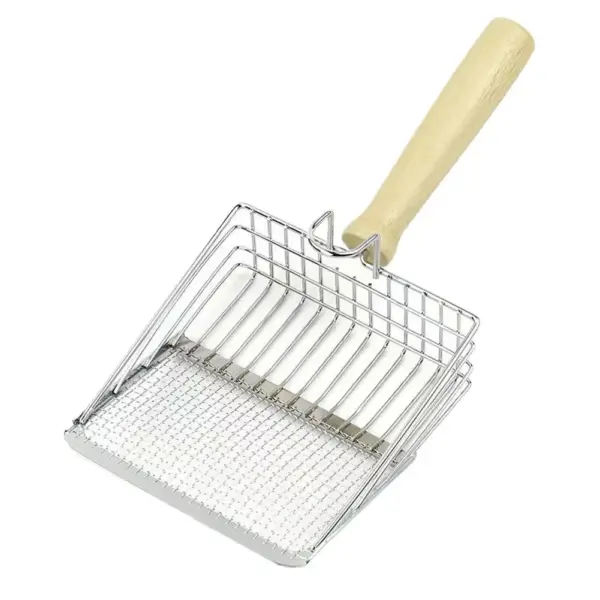 Katzenstreuschaufel aus Metall, Edelstahl, Holzgriff, leicht zu rosten, waschbar, für Kätzchen, Katzenschaufel, Toilettenreinigungsschaufel, Werkzeug - Image 12