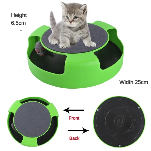 Cat Toy Turntable Roller Mouse Toys Interactive Intelligence Training Track Funny Games Cat Scratcher Toy Pet Toys  Accessories - Image 5