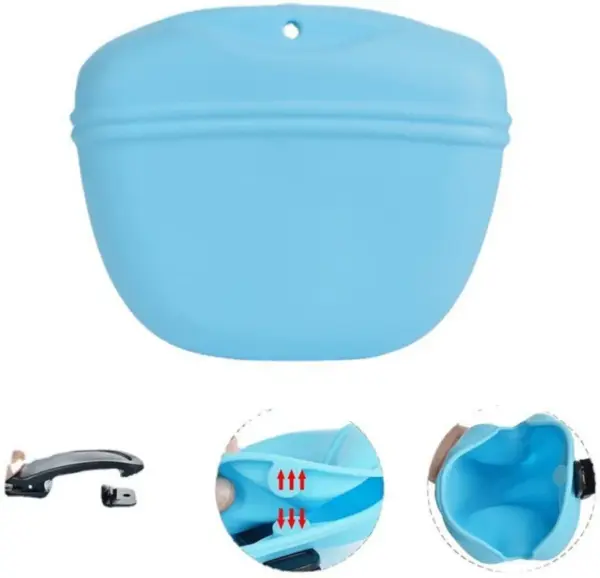 Pet Fütterung Tasche Training Hundefutter Tasche Tragbare Silikon Snack Beutel Im Freien Zu Fuß Hunde Hängen Stil Waistpack Pet Produkte - Image 15