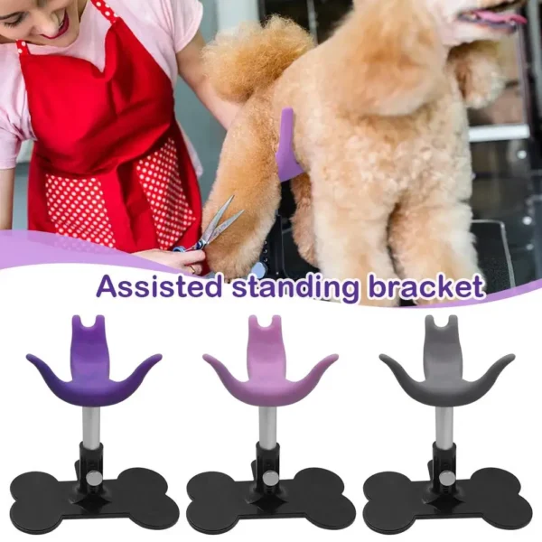 Dog Grooming Stool Auxiliary Standing Support ABS + Silicone Soft Safe And Harmless Adjustable Height Suitable For Small Dog - Image 3