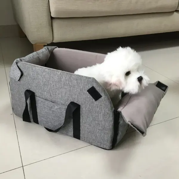 Tragbarer Auto-Sicherheits-Haustiersitz für mittelgroße/kleine Hunde, Katzenreisen, zentrale Steuerung, Katzen-Hundebett, Transport, Hundeträger, Schutz, Hundetaschen - Image 16
