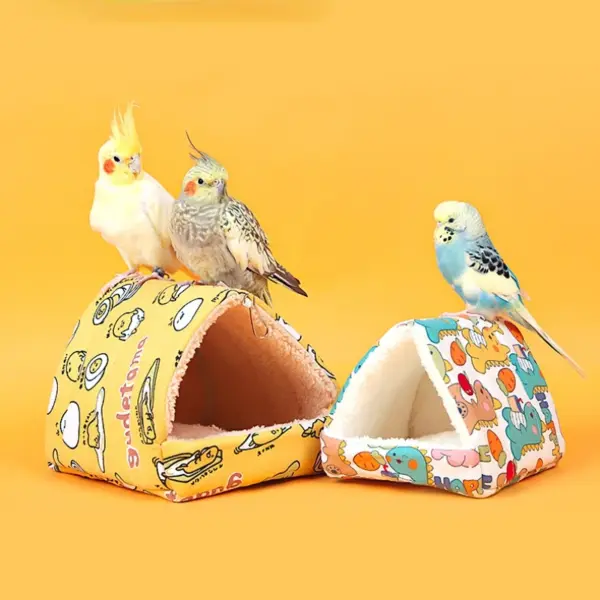 Papagei Zelt Haustier Vogel Käfige Warme Plüsch Hängematte Hängen Höhle Sittich Hütte Zelt Bett Vogel Nest Haus Schlafen Schlüpfen Zubehör - Image 10