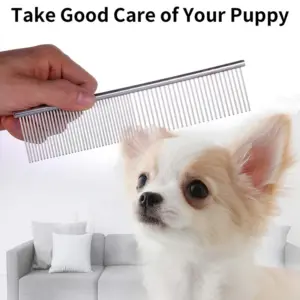 Welpen Pflege Kamm Groomer Für Hund Edelstahl Groomer Haustiere Kämme Haarbürste Katze Hund Pflege Kämme Hund Haar Pflege