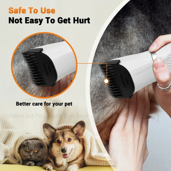 Dog Hair Clippers Grooming Electric Pet Clipper Professional Silent Hair Cutter USB Rechargeable Pet Grooming Clipper - Image 3