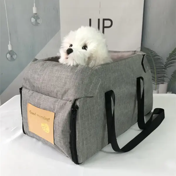 Tragbarer Auto-Sicherheits-Haustiersitz für mittelgroße/kleine Hunde, Katzenreisen, zentrale Steuerung, Katzen-Hundebett, Transport, Hundeträger, Schutz, Hundetaschen - Image 13