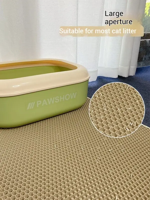Doppelschichtige Katzenstreu-Matte, rutschfest, wasserdicht, Katzenmatte, Haustier, saubere Katzennatte, Katzentoilettenmatte, Haustier, saubere Katzentoilettenmatte - Image 20