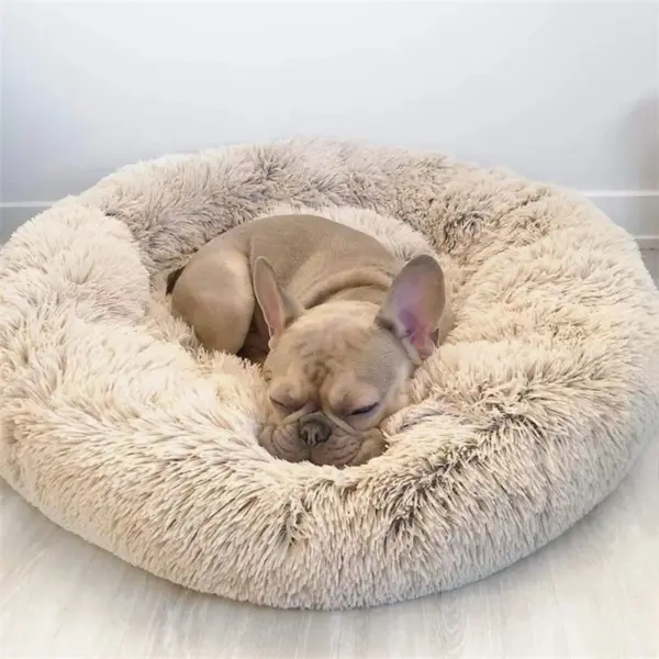 40-90cm rundes Haustier bett für großes Hunde bett super weiches Katzen bett lange Plüsch hundehütte für mittelgroße Hundehütte Winter warmes Schlafen - Image 26