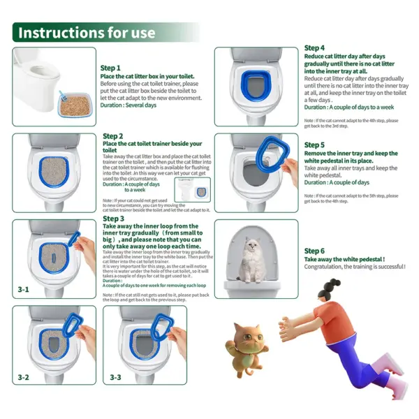 Haustier Katze und Hund Toilette Training Artefakt Kit Sand Tablett Toilette Abnehmbare Wiederverwendbare Trainer Toilette Haustier Reinigung Training Produkte - Image 17