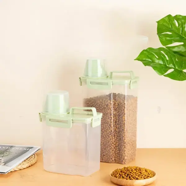 Hundefutter Box Katzenfutter Lagerung Katze Feeder Eimer Tierfutter Container Lebensmittel Lagerung Barrel Tiernahrung Container Luftdichte Abdichtung Box - Image 2