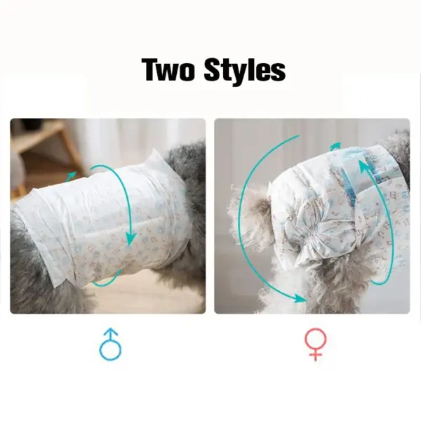 10 Stück Einweg-Haustierwindeln für Männer und Frauen, Hunde, saugfähige Hunde-Einwegunterwäsche, physiologische Hosen für Hunde, Welpen - Image 10