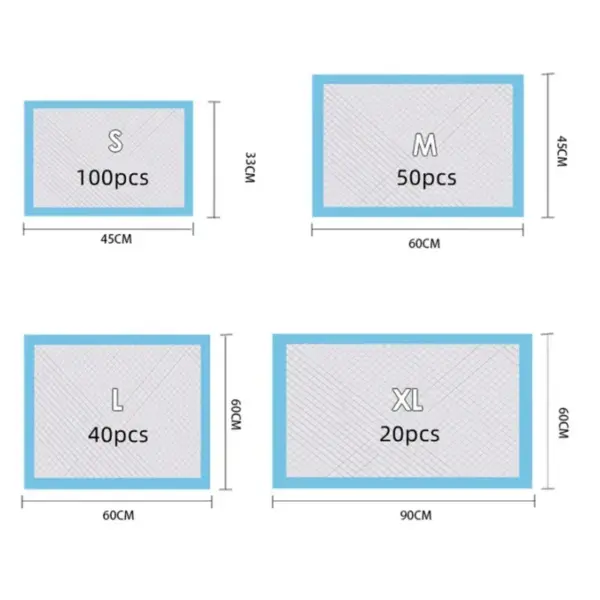 100/50/40/20PCS Saugfähige Hunde Windeln Einweg Welpen Training Pipi Pads Schnell Trockene Oberfläche Matte sauber Kissen Hund Liefert - Image 11