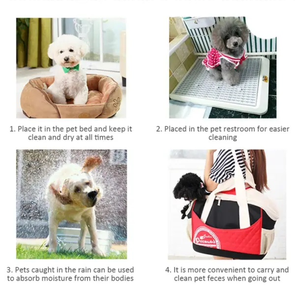 100/50/40/20PCS Saugfähige Hunde Windeln Einweg Welpen Training Pipi Pads Trocken Sauber Kissen Hund Liefert pañales para perros - Image 5