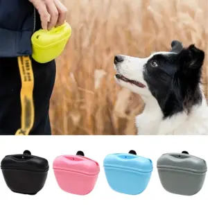 Pet Fütterung Tasche Training Hundefutter Tasche Tragbare Silikon Snack Beutel Im Freien Zu Fuß Hunde Hängen Stil Waistpack Pet Produkte
