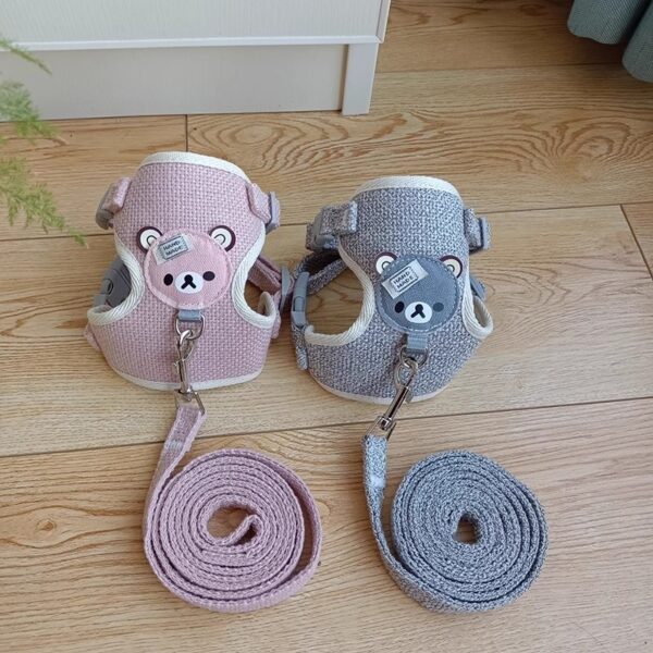 Dog Chest Harness And Leash, Soft Dog Harness Vest With Rope, Adjustable Dog Walking Harness, Only For Small Dog - Image 25