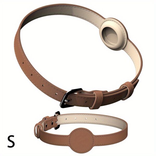 Dog Collar For Airtag Protective Tracker, Waterproof Pet Dog Anti-lost Positioning Silicone PU Collar Anti-lost Pet Cat Dog Collar - Image 12
