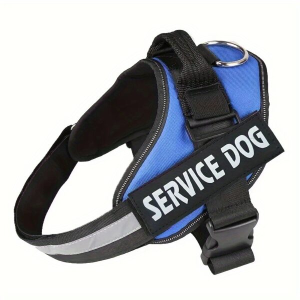 1pc Service Dog Vest Harness with Handle, Adjustable Polyester Pet Carrier for Outdoor Use, Graphic Pattern, No Battery Required, Outdoor Pet Gear | Reflective Dog Vest | Sturdy Handle Feature - Image 24