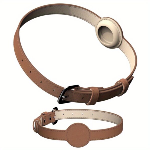 Dog Collar For Airtag Protective Tracker, Waterproof Pet Dog Anti-lost Positioning Silicone PU Collar Anti-lost Pet Cat Dog Collar - Image 26