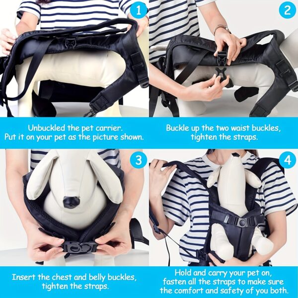 Pet Front Dog Carrier Backpacks, Adjustable Hands Free Dog Backpack Carrier For Medium Small Dogs - Image 16