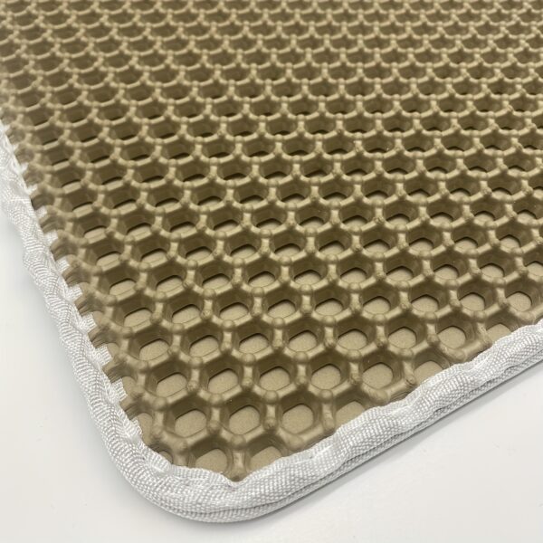 [Popular Choice] Honeycomb Cat Litter Mat, Double-Layer Scatter Control Pad, Waterproof Urine, Washable and Easy to Clean, Phthalate-Free EVA Material, Cat Litter Box, Beautiful - Image 16