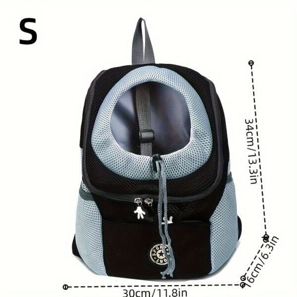 Small Medium Dog Carrier Backpack Pet Carrier with Breathable Strips, Front Pack Travel Bag for Cats - Image 9