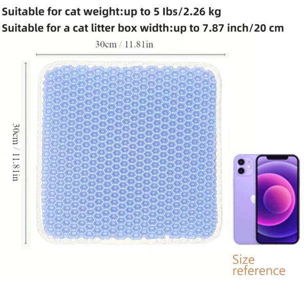 Honeycomb Double Layer Cat Litter Trapping Mat, Non-slip Washable Cat Cleaning Mat For Pet Toilet Kennel Litter Box - Image 9