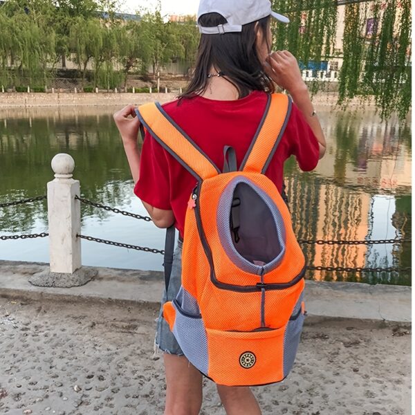 Portable Pet Pal Dog Carrier Backpack - Spacious Nylon Travel Bag with Zipper Closure for Hiking, Camping, and Outdoor Adventures - Comfortable, Ventilated, and Easy to Clean - Image 12