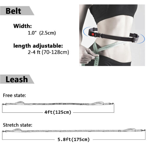 Durable Elastic Nylon Dog Leash for Running and Walking - Pet Traction Leash with Comfortable Grip - Ideal for Active Dogs and Pet Owners - Image 5