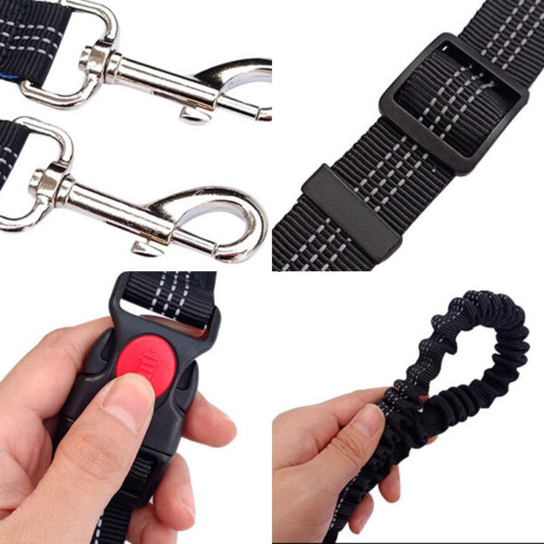 Durable Elastic Nylon Dog Leash for Running and Walking - Pet Traction Leash with Comfortable Grip - Ideal for Active Dogs and Pet Owners - Image 10