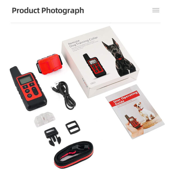 Remote Control Dog Training Collar with Electronic Shock and Anti-Bark Device - Stop Barking and Improve Behavior - Image 9