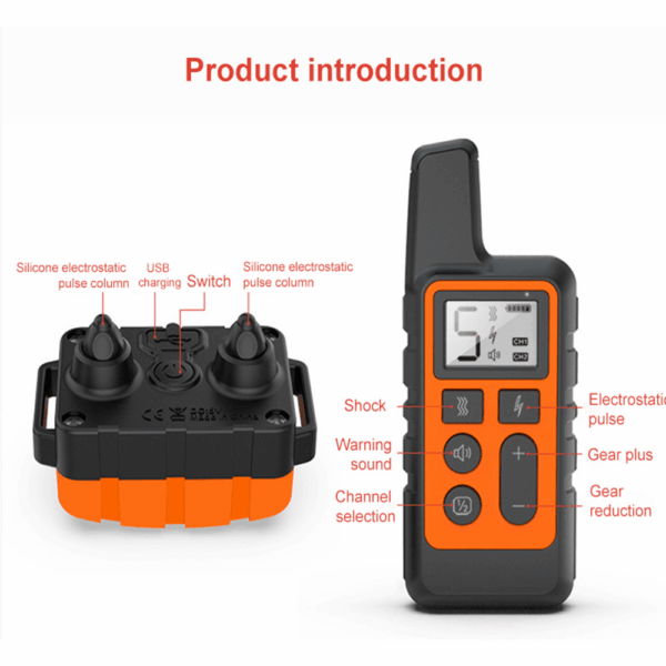 Remote Control Dog Training Collar with Electronic Shock and Anti-Bark Device - Stop Barking and Improve Behavior - Image 4
